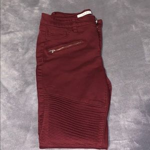 Maroon jeans